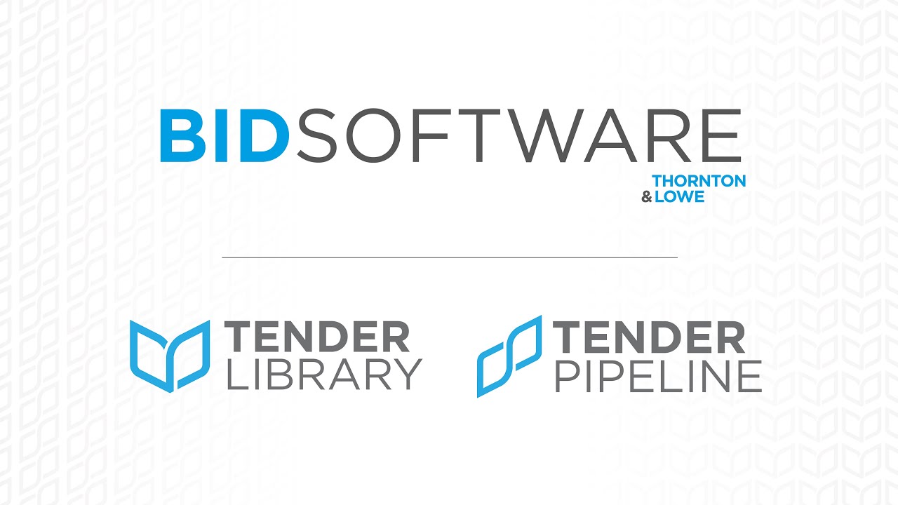 Tender Library Overview - How to Increase Your Bid Win Rate With Organisation