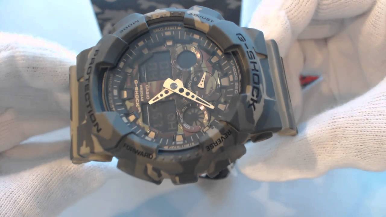 Casio G Shock Military Analog Digital Camouflage Watch GA100CM-5A