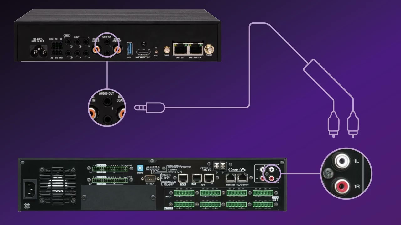 Blackwire Control4 Yamaha MTX instructions