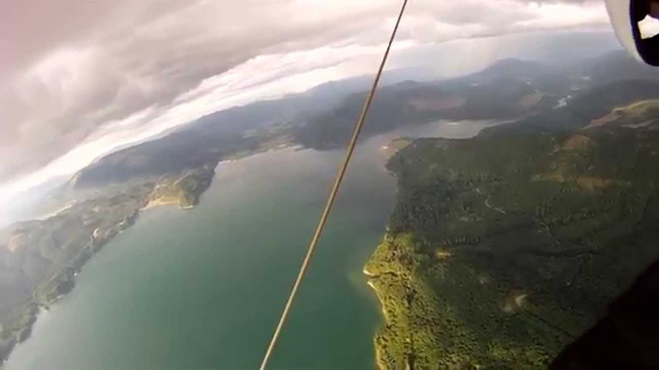 Escape from disaster (Hang gliding landing accident) 2 of 2