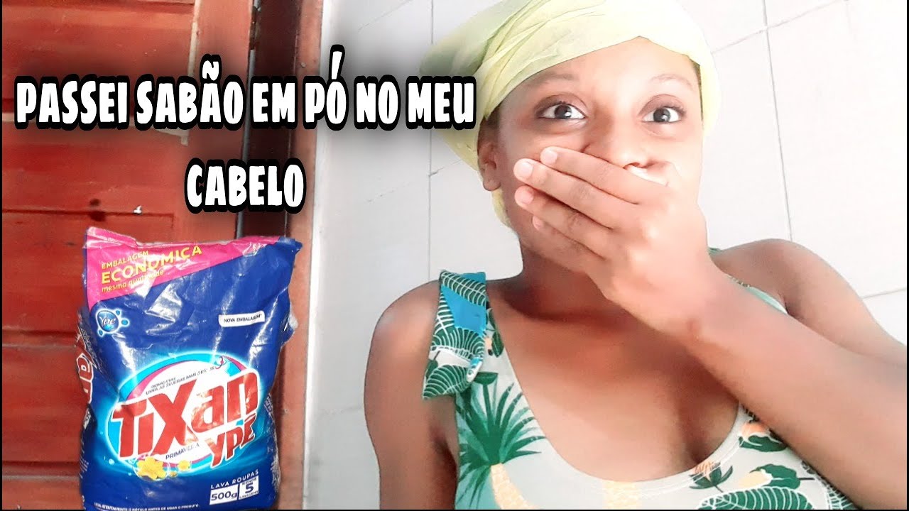 PASSEI SABÃO EM PÓ NO MEU CABELO E OLHA NO QUE DEU😶🤭 (mãe aos 15)