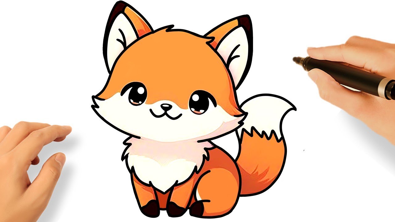COMMENT DESSINER UN RENARD MIGNON FACILEMENT 🦊