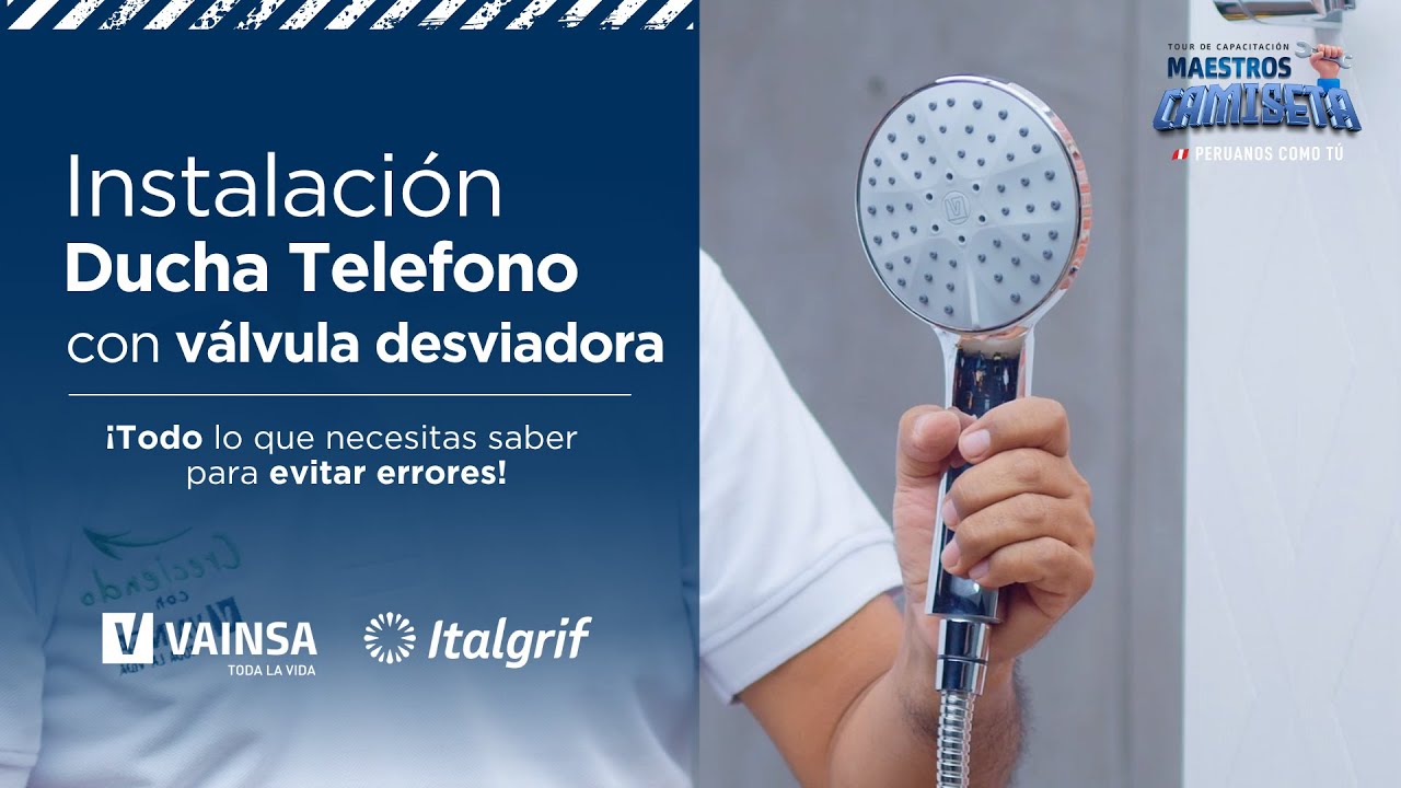 ¡Instala tu ducha teléfono como un verdadero experto! (con válvula desviadora)
