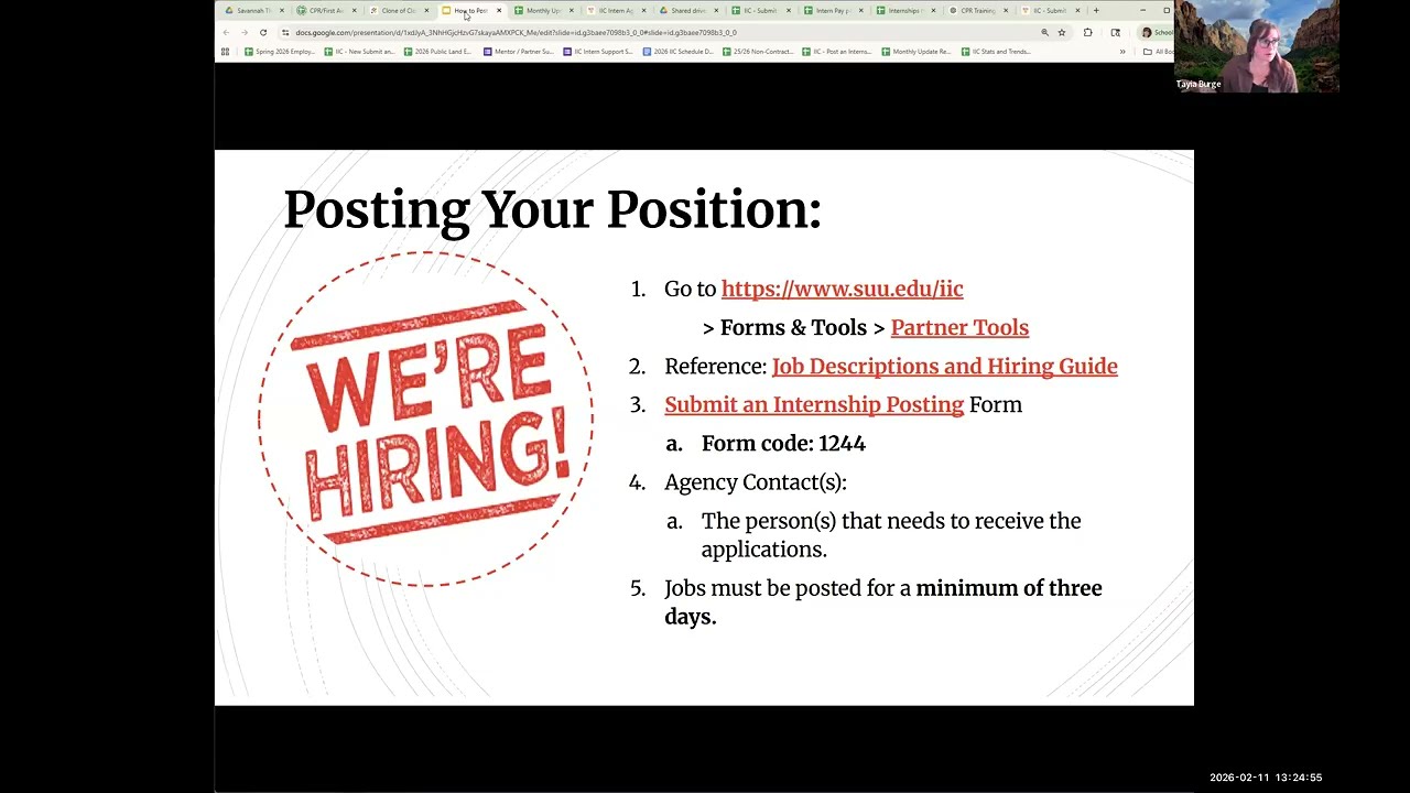 How to Post Positions & Hire Interns: IIC Mentor Training