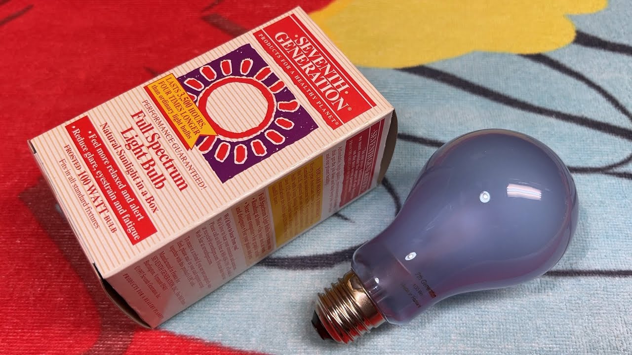 Seventh Generation 100watt Full Spectrum Incandescent Light Bulb