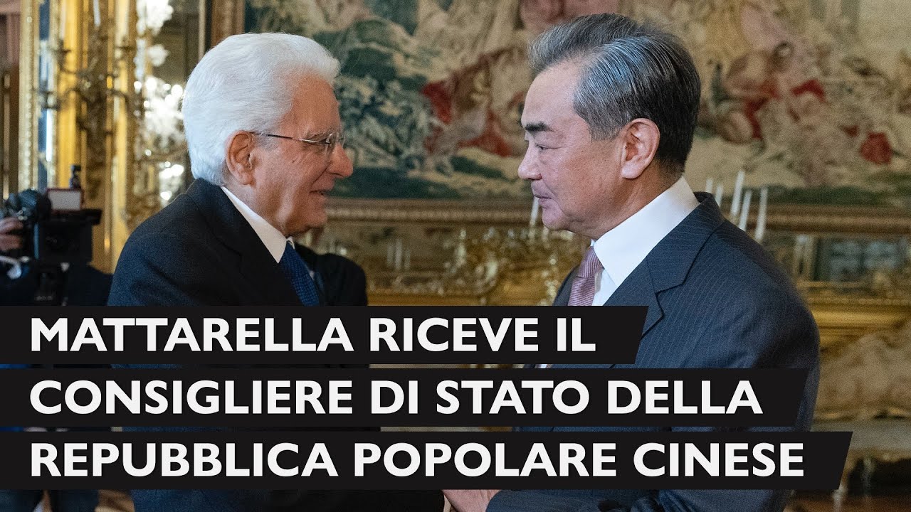 Il Presidente Mattarella incontra il Consigliere di Stato della Repubblica Popolare Cinese