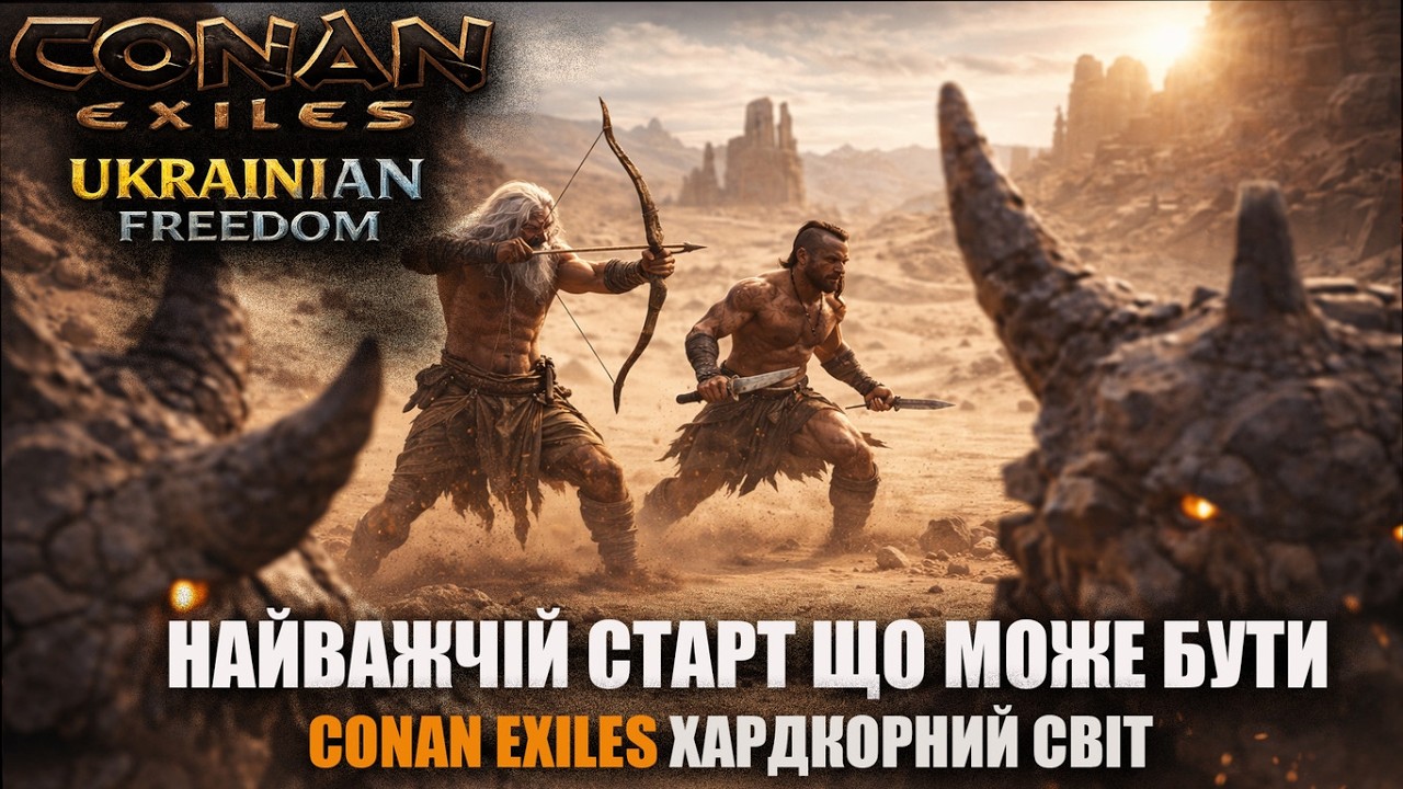 ⚔️🔥 ТЕПЕР ЦЕ НЕРЕАЛЬНО ВАЖКИЙ ХАРДКОР - CONAN EXILES UKRAINIAN FREEDOM №1