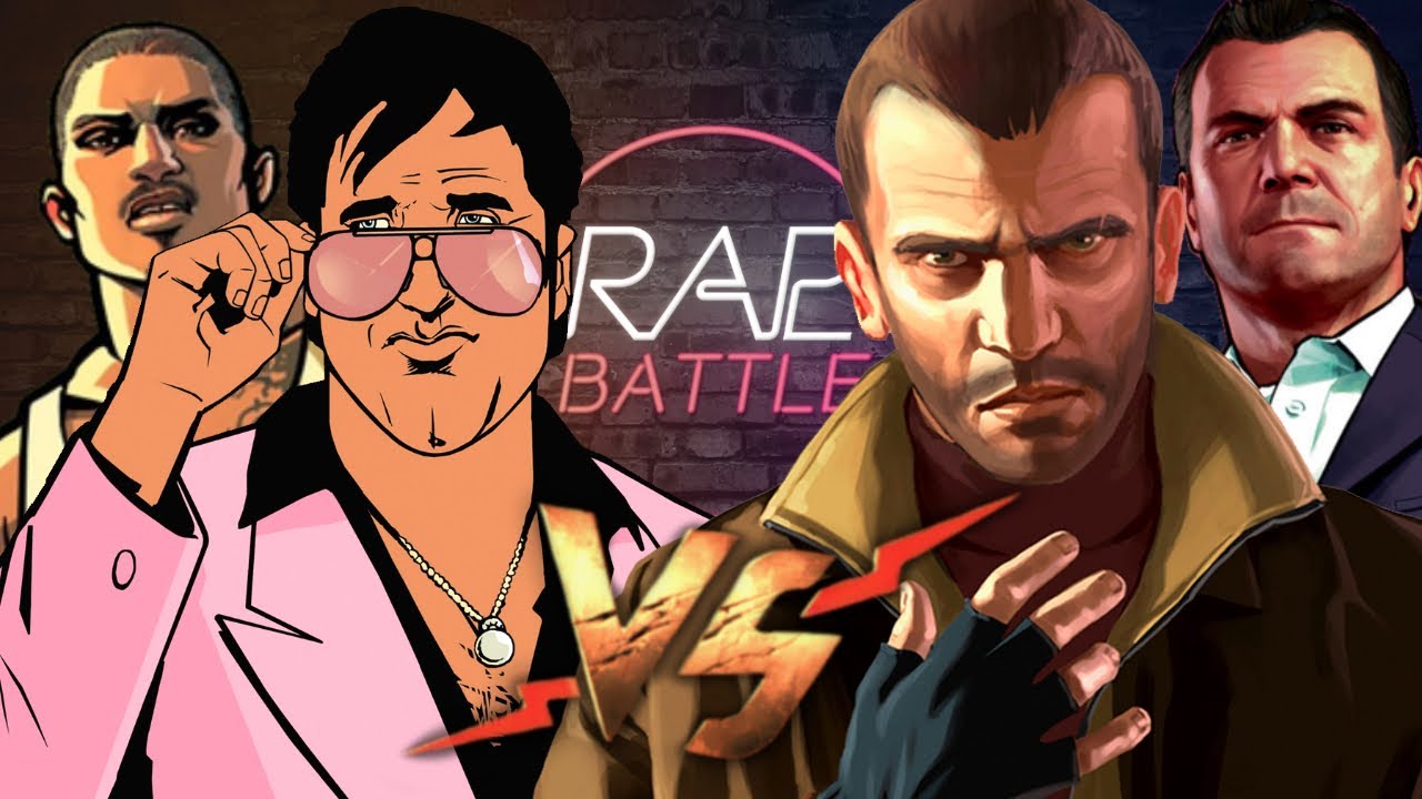 Рэп Баттл - GTA: Vice City & GTA: San Andreas vs. GTA 4 & GTA 5