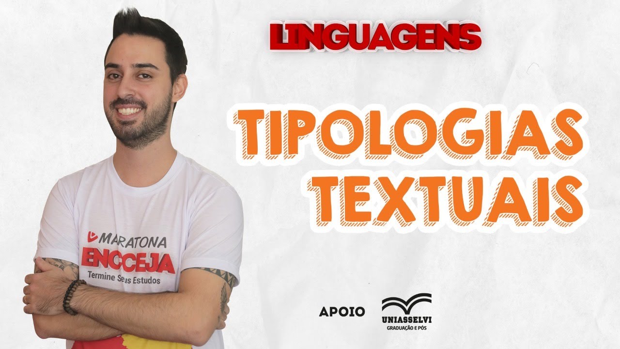 O que são TIPOLOGIAS TEXTUAIS no ENCCEJA 2020? | Maratona ENCCEJA Termine seus Estudos