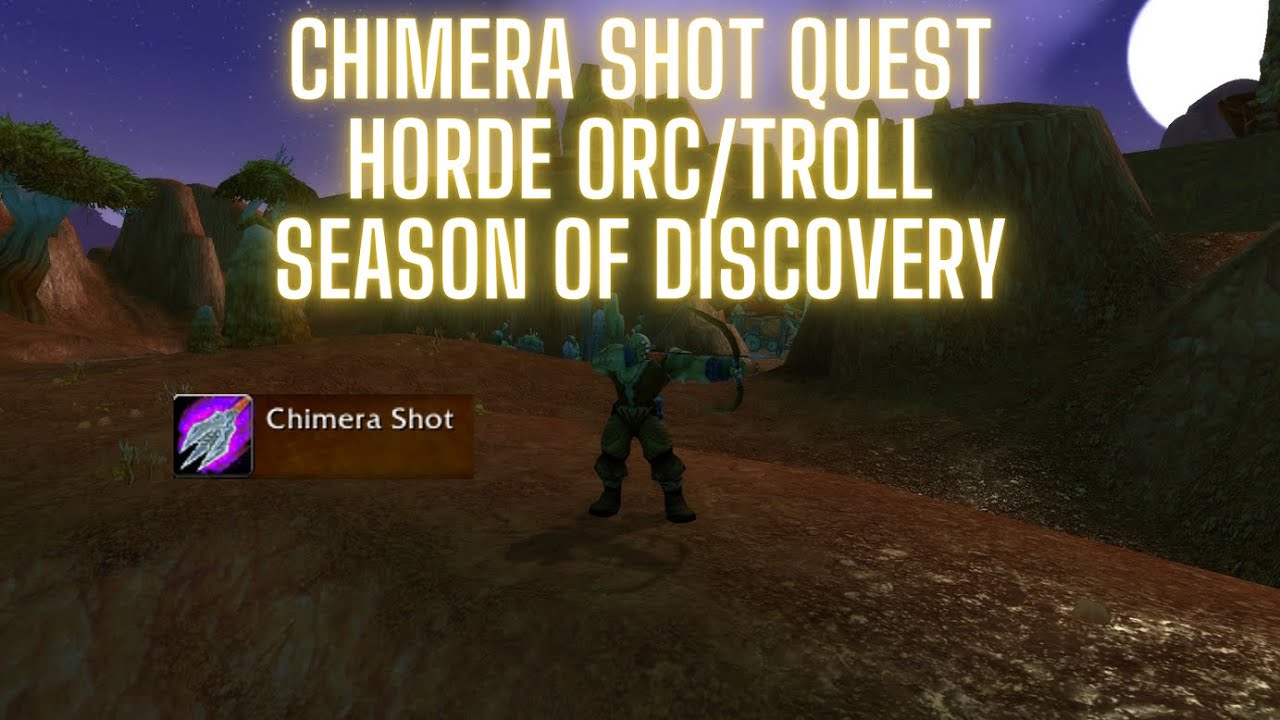 Chimera Shot Hunter Quest Hunt For The Rune Orc / Troll World of Warcraft Season of Discovery