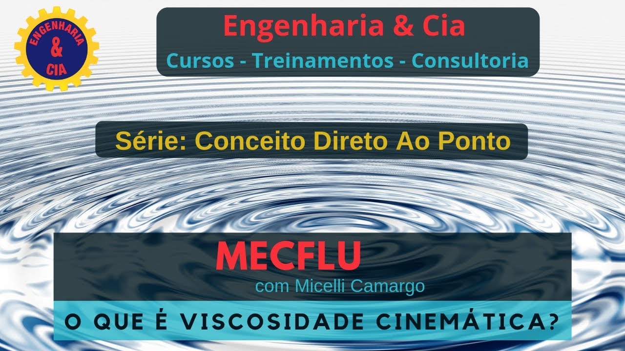 #MECFLU O Que &Eacute; Viscosidade Cinem&aacute;tica