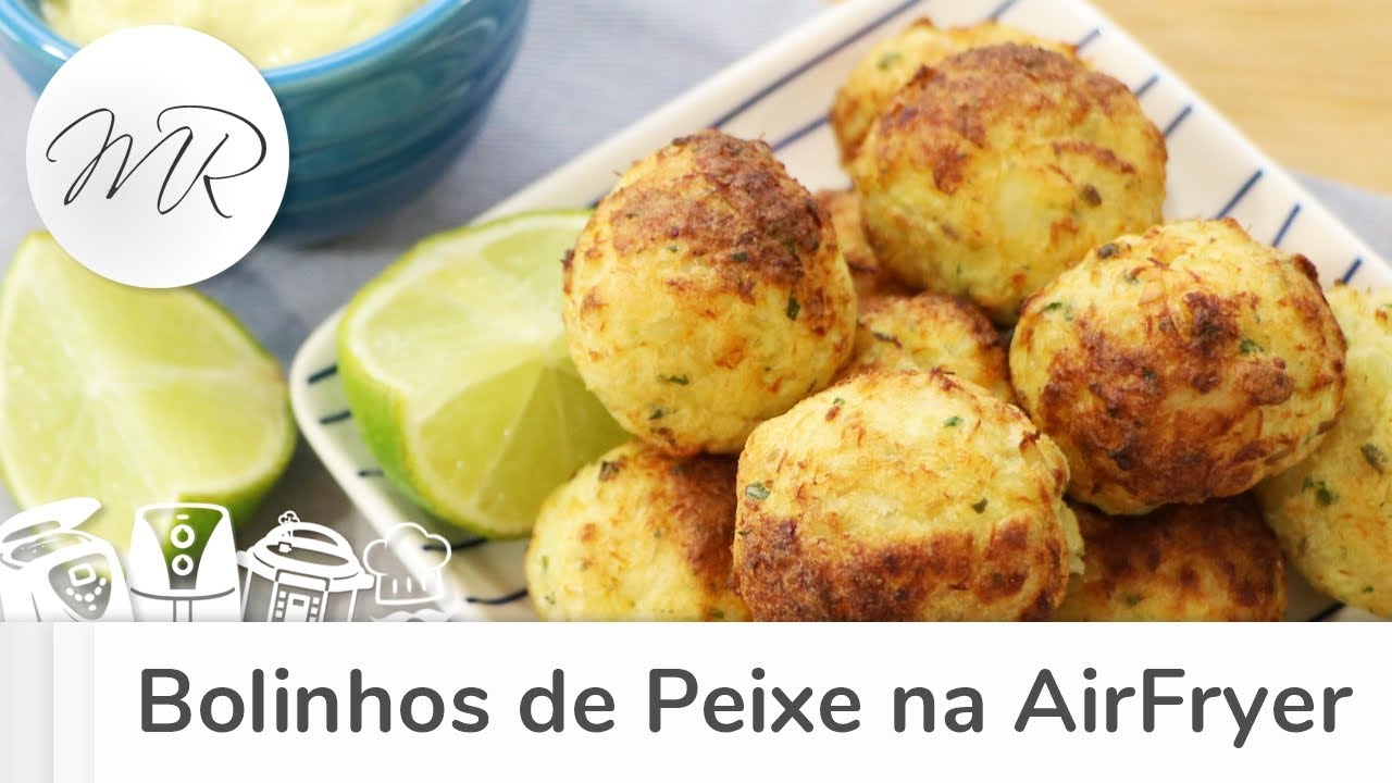 Bolinhos de Peixe na AirFryer - Fritadeira Sem Óleo