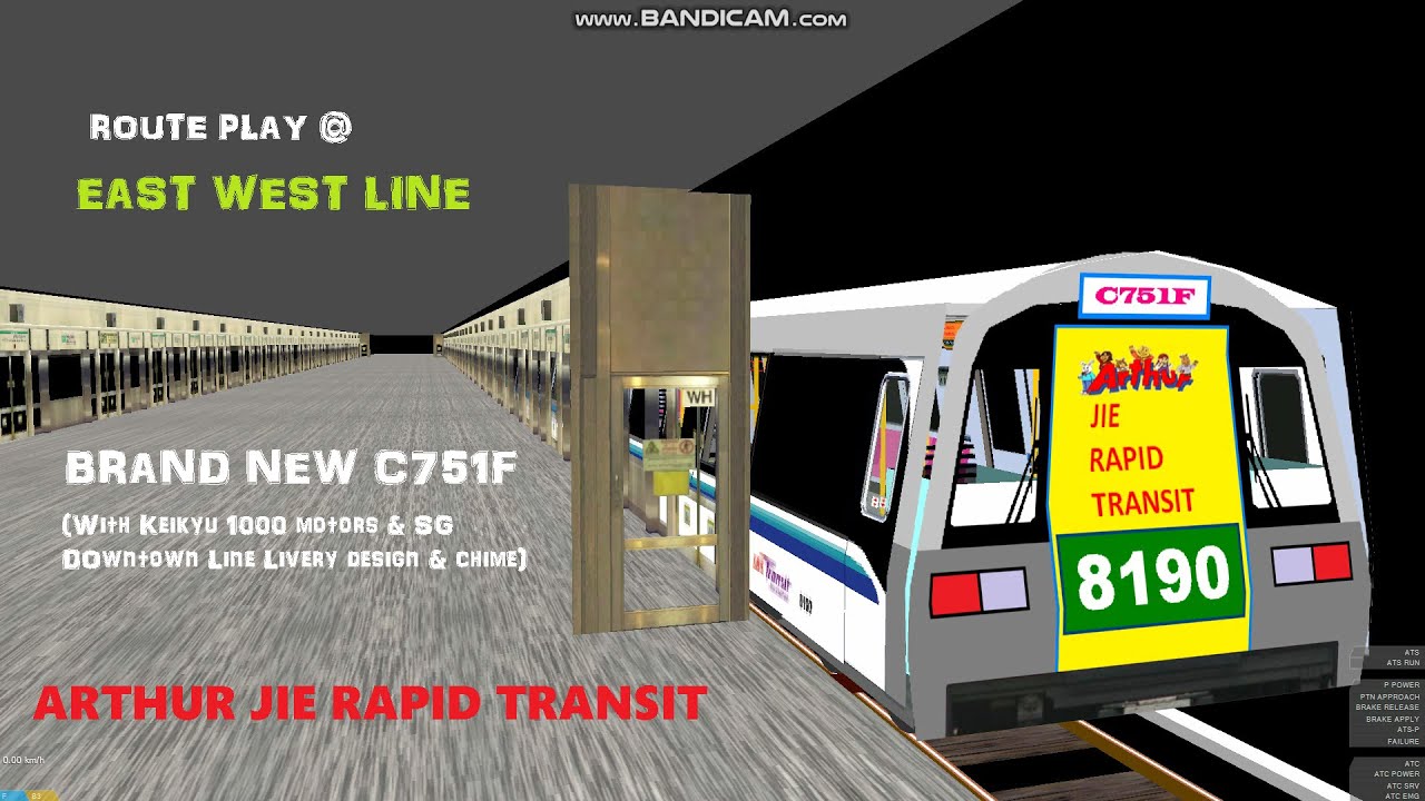 [OpenBVE][AJRT][Demonstrator Run] C751F Debut @ East West Line + New DTL design & chime!