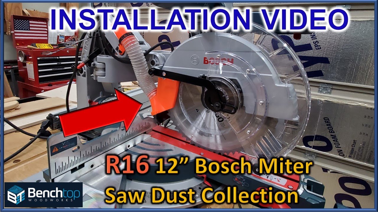 Miter Saw Dust Collection INSTALL GUIDE for 12