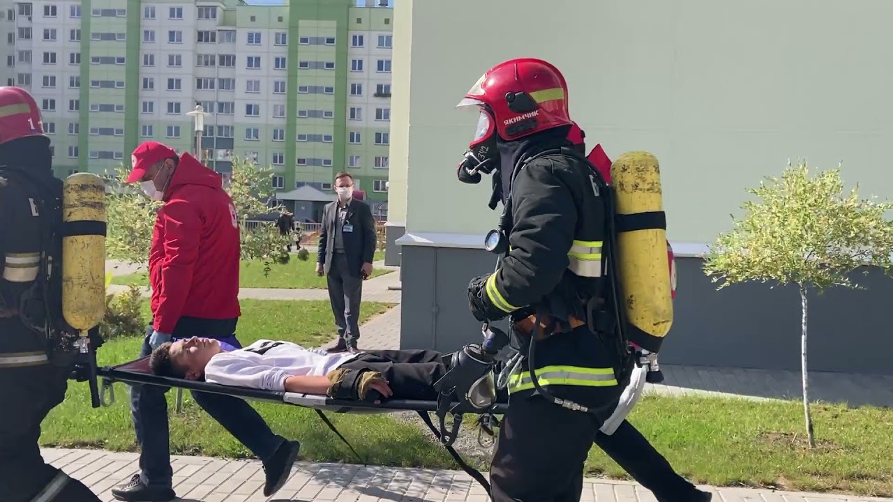 В средней школе №41 г. Гродно провели плановую эвакуацию