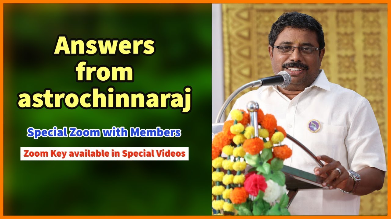 answers from astrochinnaraj  | உரையரங்கம் | UA - 72122