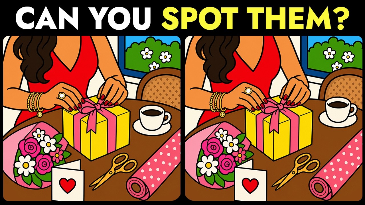Train Your Brain. Can You Get 5/5? 🔥 The Spot the Difference Challenge