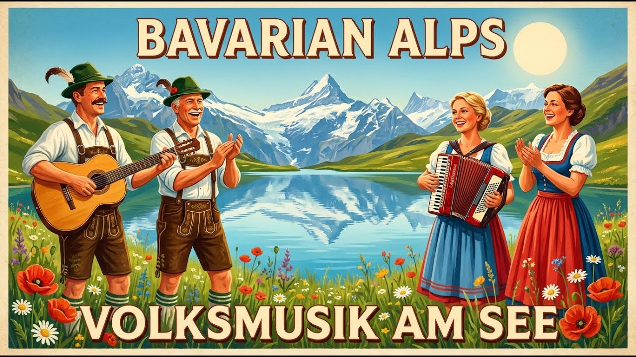 German Alps Festival 🎵 Polka, Waltz & Traditional Brass Band Cheer | Bavarian Folk Celebration