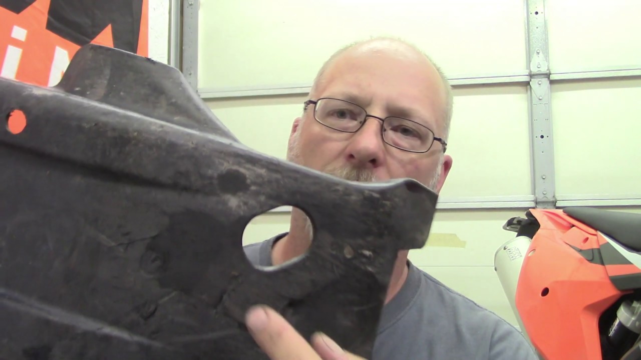 Enduro Engineering skid plate install on KTM 350 EXC-F