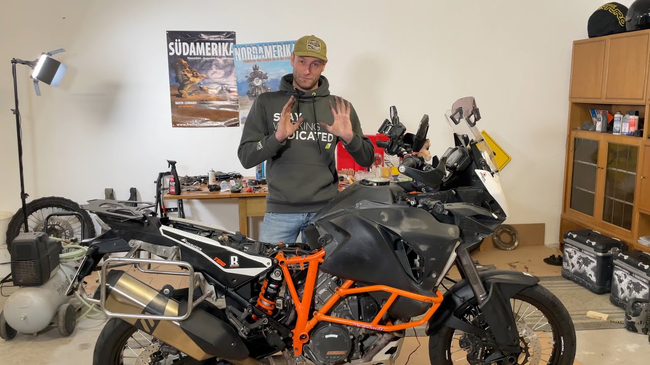 Teil 8: KTM 1190 Adventure - 150000 KM - Bremsflüssigkeit, Öldruck- und Temperatursensor, Tank, TEST