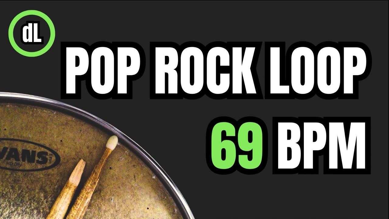 Pop Rock Drum Groove Loop 69 BPM
