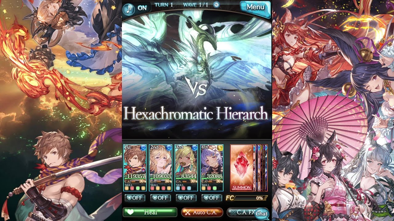 [Solo Free Quest First Clear] Granblue Fantasy: Hexachromatic Hierarch Magna Kengo Water 9/7/2025