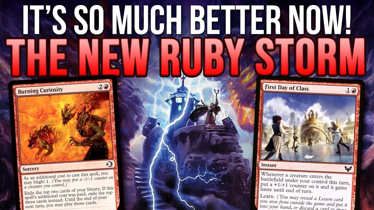 ⛈️THE NEW PAUPER RUBY STORM⛈️ Burning Curiosity + First Day of Class | Magic: The Gathering MTG