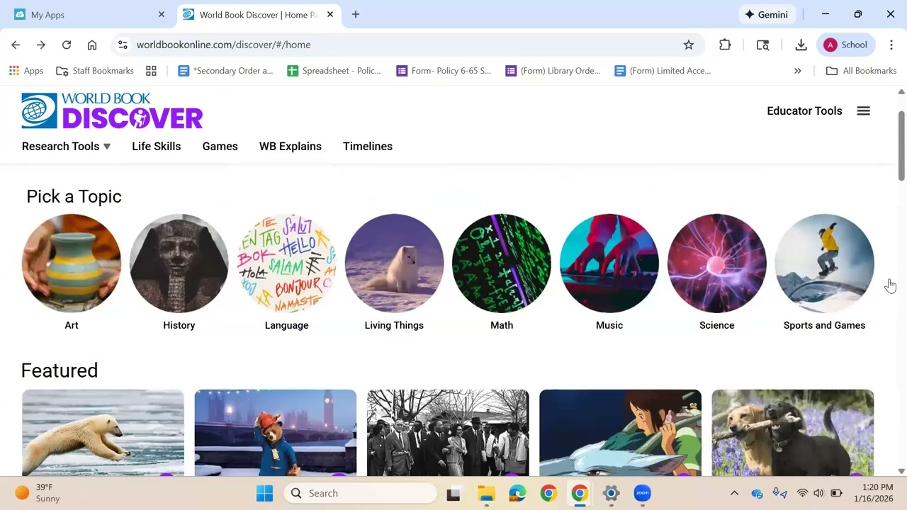 How to Search in World Book Online (Discover)