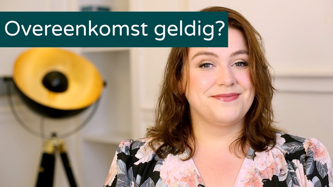 Wanneer is een OVEREENKOMST RECHTSGELDIG? | Charlotte's Law