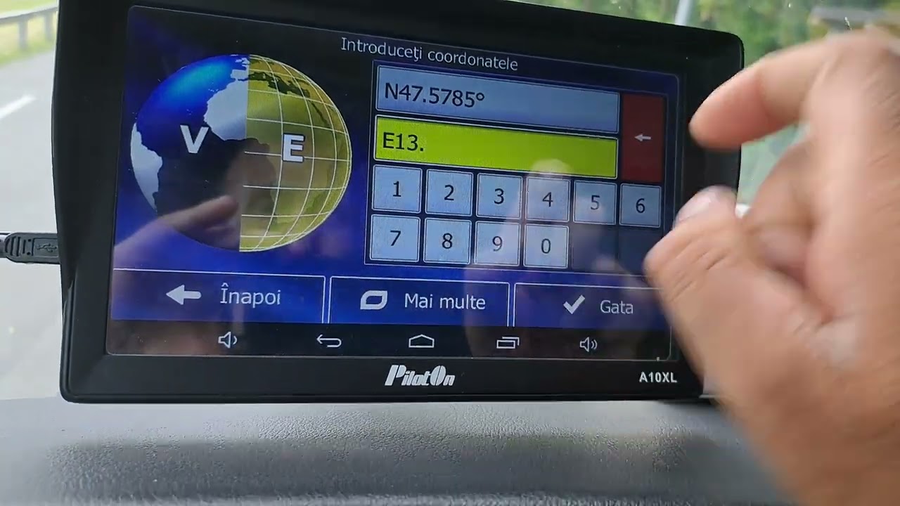 Introducere coordonate geografice GPS pentru &icirc;ncărcare