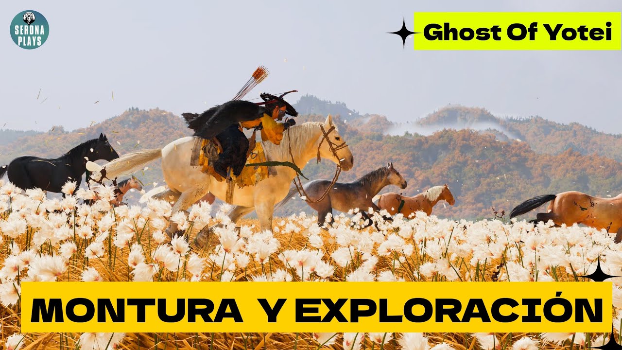 Explorando las praderas de Yotei a caballo. Ghost of Yotei