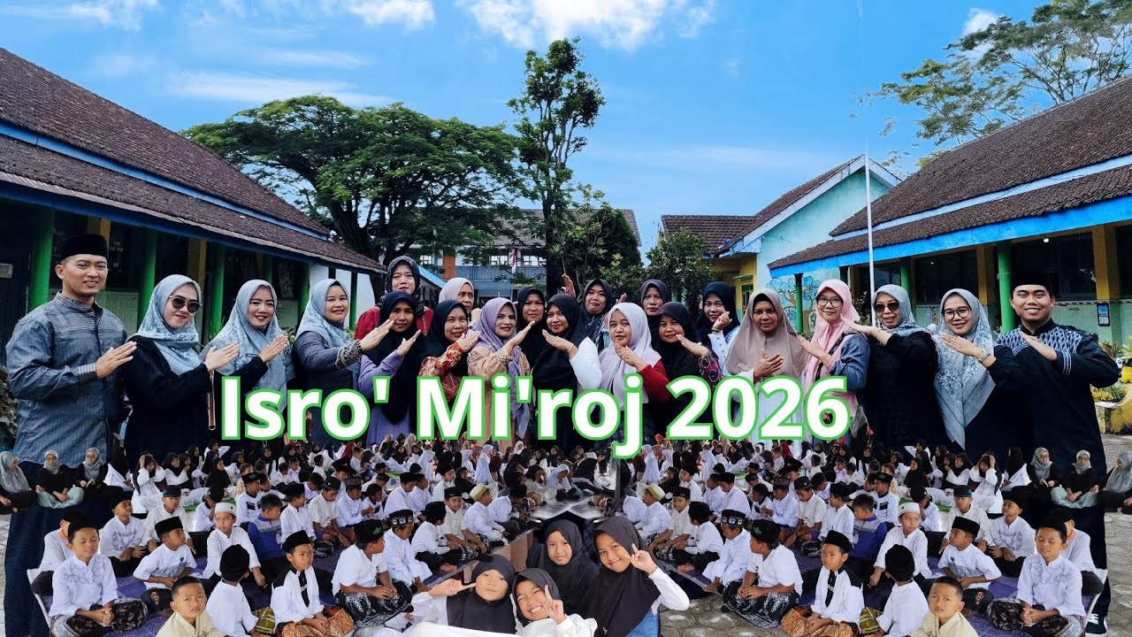Memperingati Isra Mi'raj nabi Muhammad SAW Januari 2026 bersama Paud PGRI 02 dan Mentari Ngajum