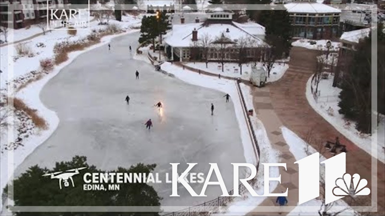 KARE in the Air: Centennial Lakes skating ponds