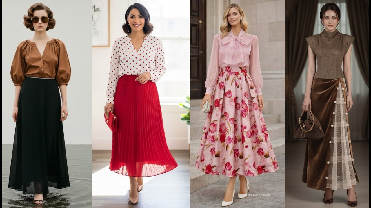 Trendy New Summer Long SKIRTS Outfit ideas For 2026