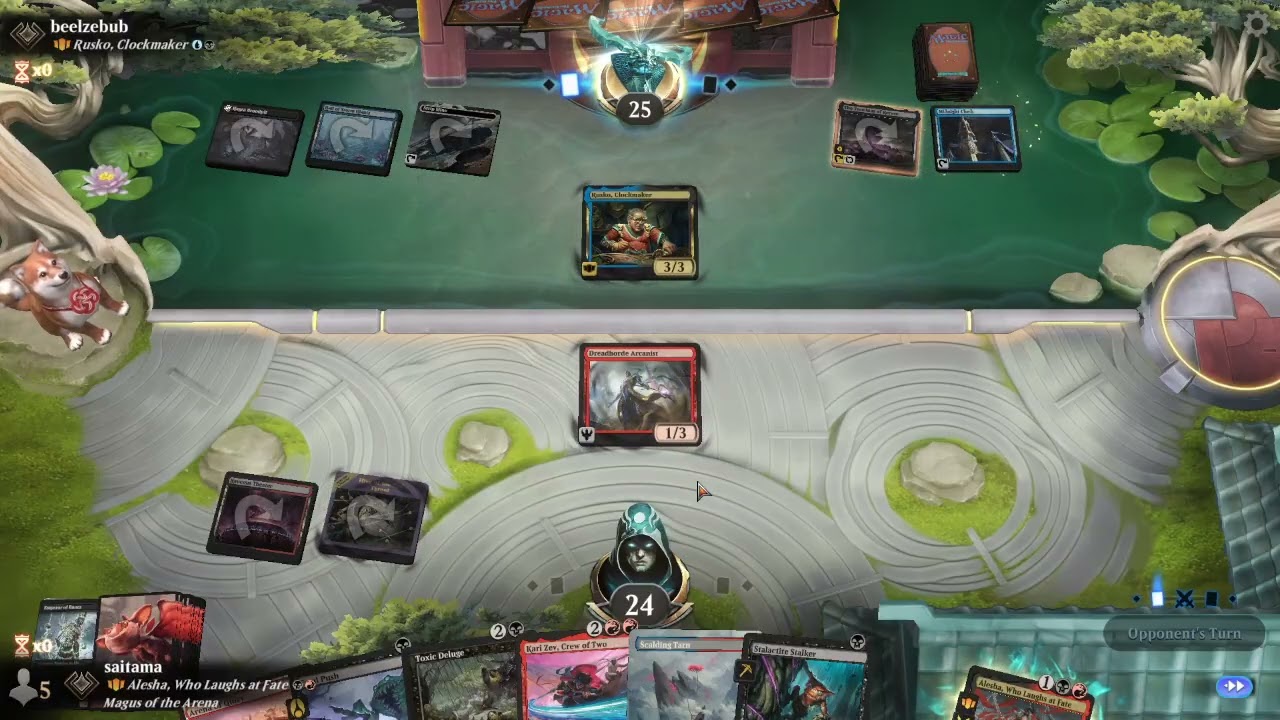 MTG Historic Brawl - Alesha, Who Laughs at Fate by saitama VS Rusko, Clockmaker by beelzebub