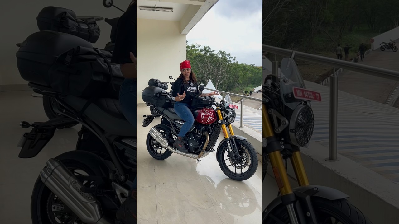 Triumph Speed ​​400 с полной загрузкой