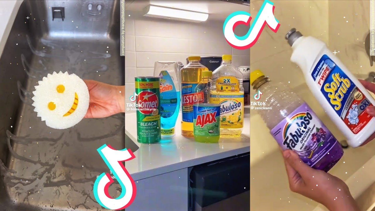 Satisfying Sudsy Scrubbing and Cleaning🧼 ASMR 🔊TikTok Compilation✨Cleaning TikToks Compilation