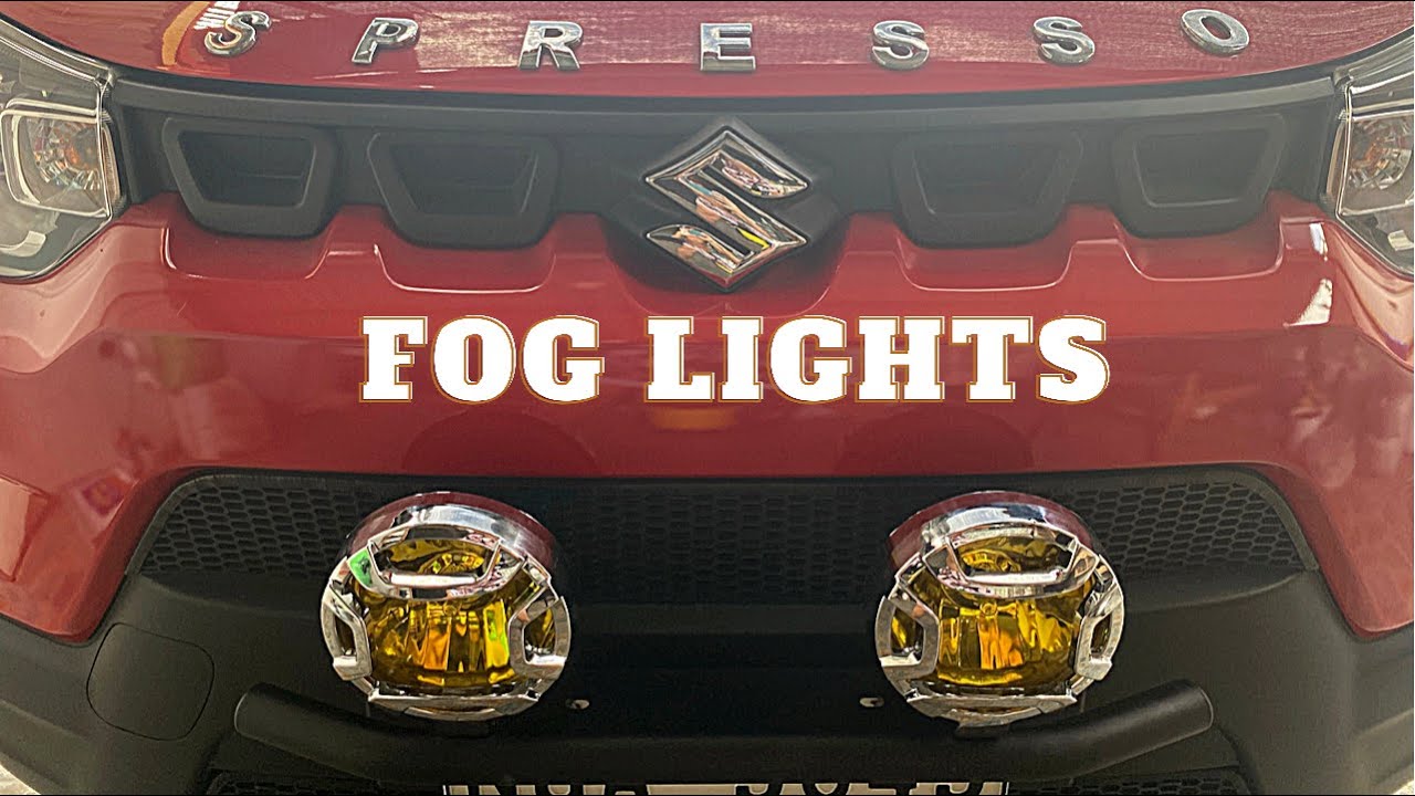 DIY FOG LIGHT INSTALLATION ON SUZUKI SPRESSO