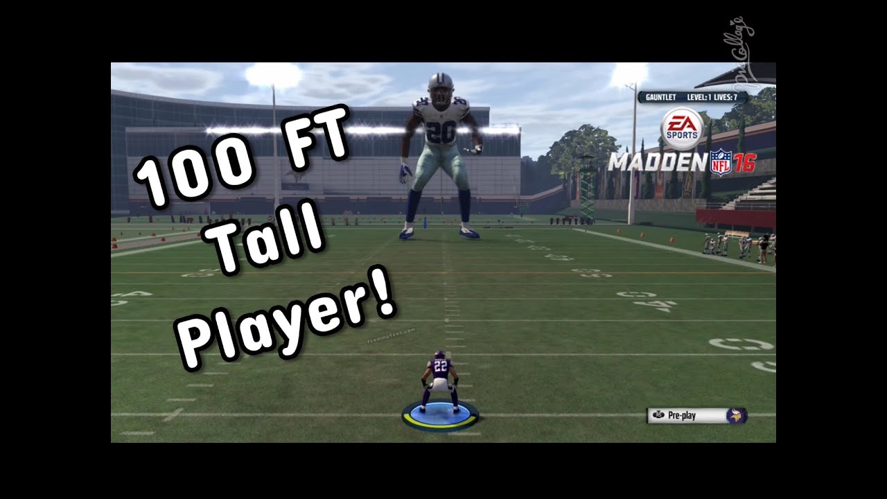 HIT STICKING A 100 FT GIANT!!! Madden 16 Gauntlet Gameplay