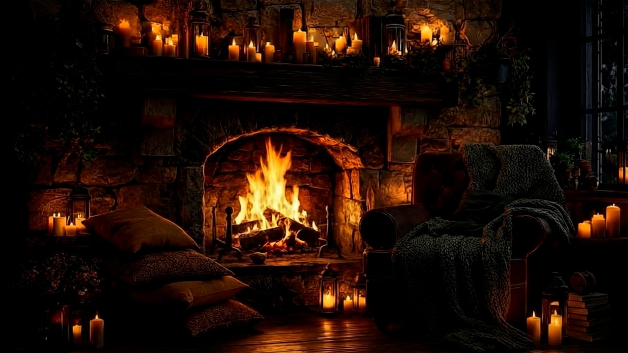 Fireplace ASMR 🕯️ Intense Crackling Sounds for Anxiety Relief & Meditation