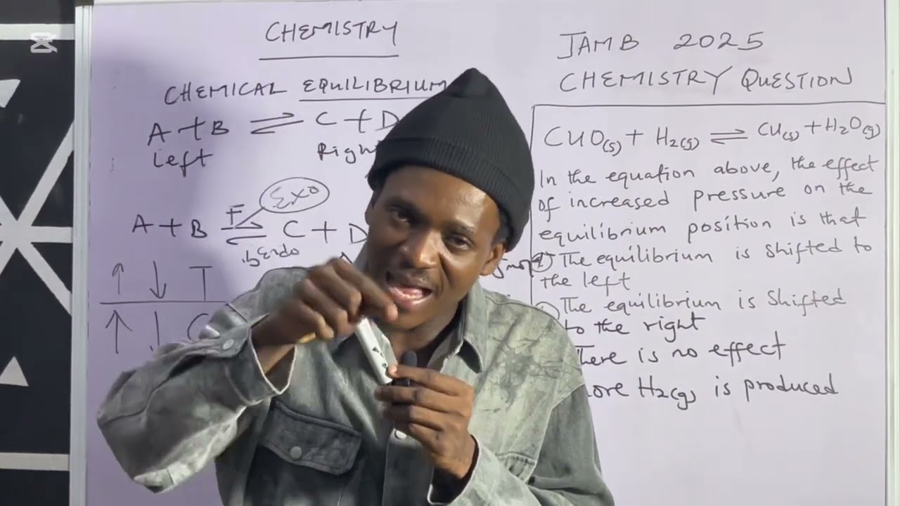 JAMB 2025 Chemistry EXPO QUESTIONS Revealed on Equilibrium (Score 90+ in Jamb 2025 Chemistry)#jamb