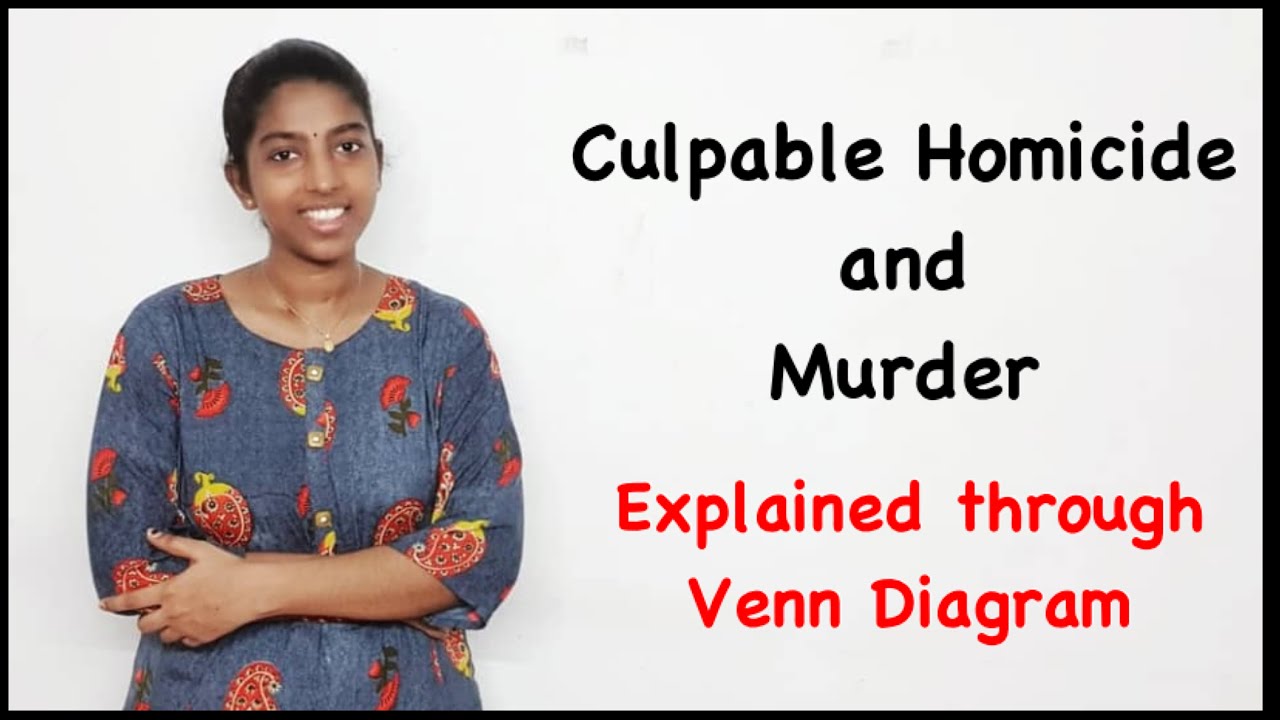 Culpable Homicide and Murder (explained through Venn Diagram) | IPC Sec 299-400