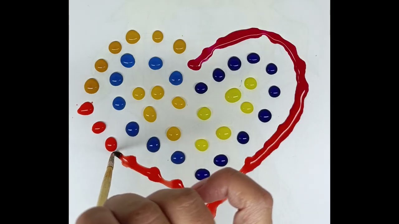 ❤️🩵💜💛Satisfying#colors #watercolor 