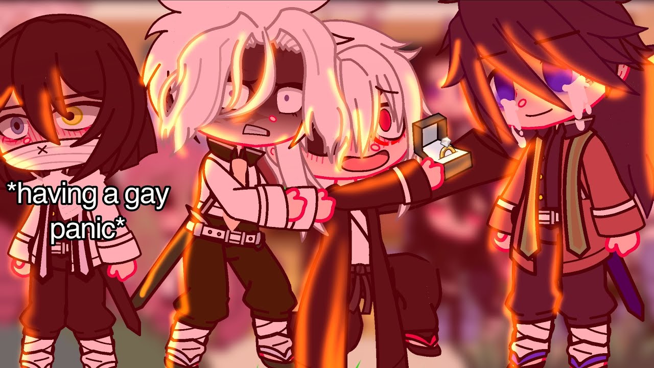 The hashira react to my fyp and some of my videos// KNY// DEMON SLAYER C GACHA CLUB//gay