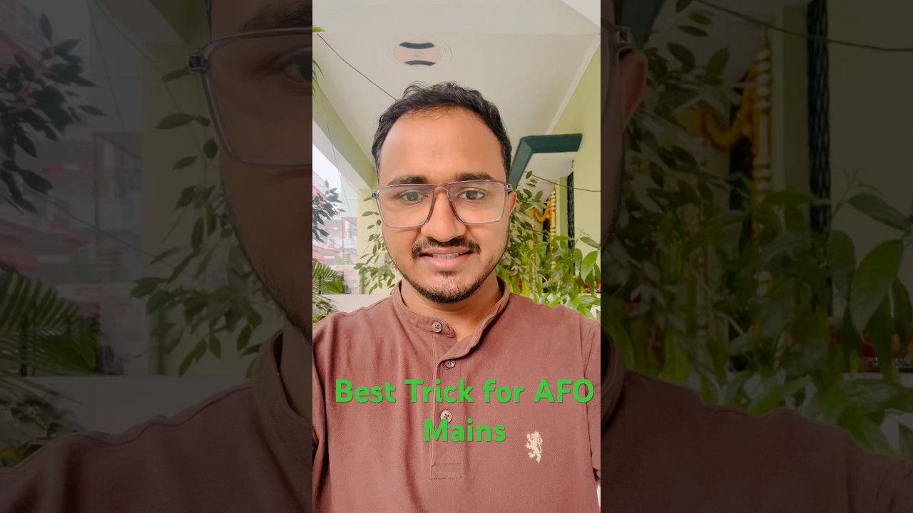 Best Trick for IBPS AFO Mains !! Target for the day 