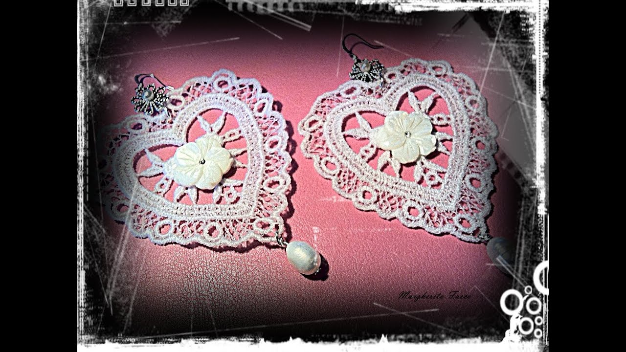 Video tutorial: Come inamidare e colorare il pizzo. Fare orecchini pizzo fashion lace jewels
