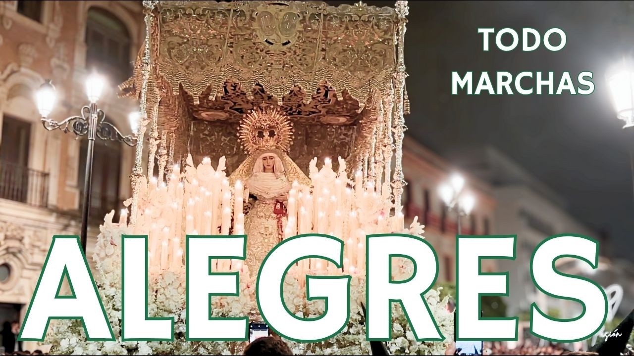 MARCHAS de palio ALEGRES (reloaded) | 🔴 youtube M&Uacute;SICA para trabajar activo y alegre 🥁 para cofrades