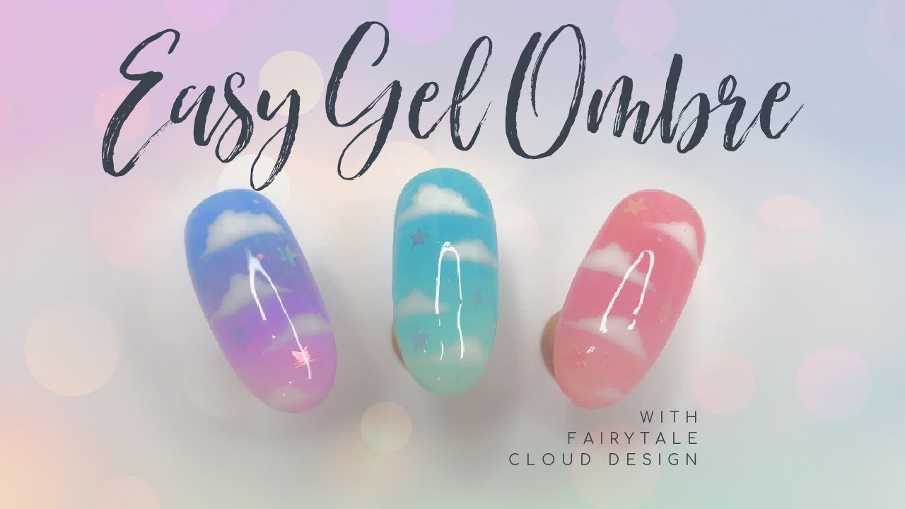 Easy Gel Polish Ombr&eacute; with Fairytale Clouds