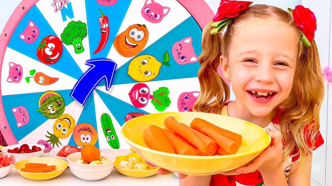 Nastya and dad made a smoothie challenge. Collection for children
