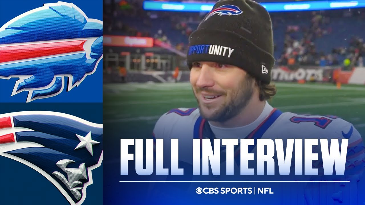 Josh Allen after the Bills INCREDIBLE 21-point comeback against the Patriots